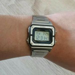 rare Casio W-770 Vintage Alarm Chronograph 548 B-613L Japan LCD