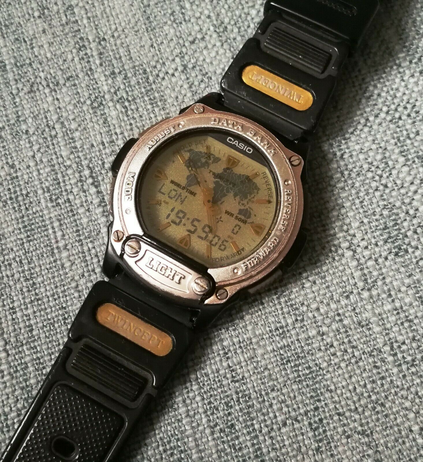 Vintage Casio ABX-53 Twincept DataBank Wrist Watch, module