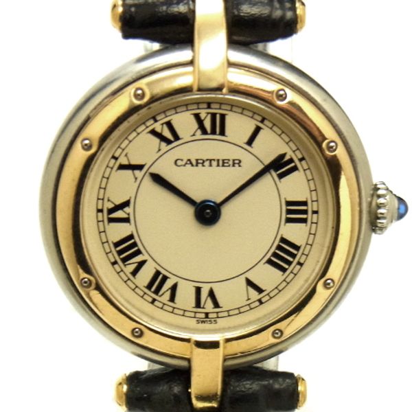 [USED] Cartier --CARTIER --Pantail Round Combi SM Good Condition! 18KYG ...