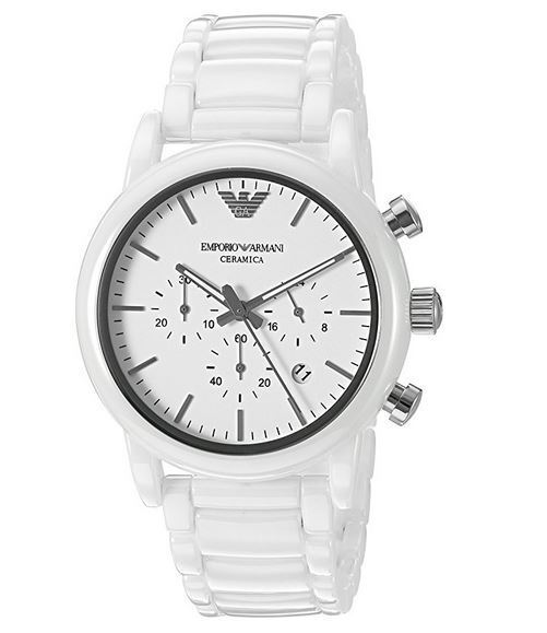 Emporio armani on sale ceramica watch white