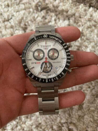 TISSOT PRS 516 Men's Chronograph Watch Silver T0444172103100 Quartz RRP  £470 | WatchCharts