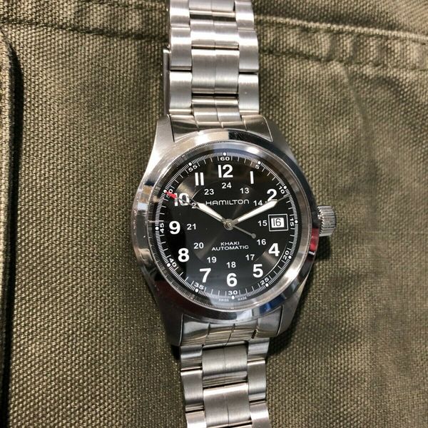 Hamilton Khaki Field Automatic 38, Box and Papers and Strapcode band