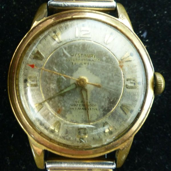 VINTAGE WESTBURY 30 JEWELS AUTOMATIC GOLD FILLED MEN'S WATCH ...