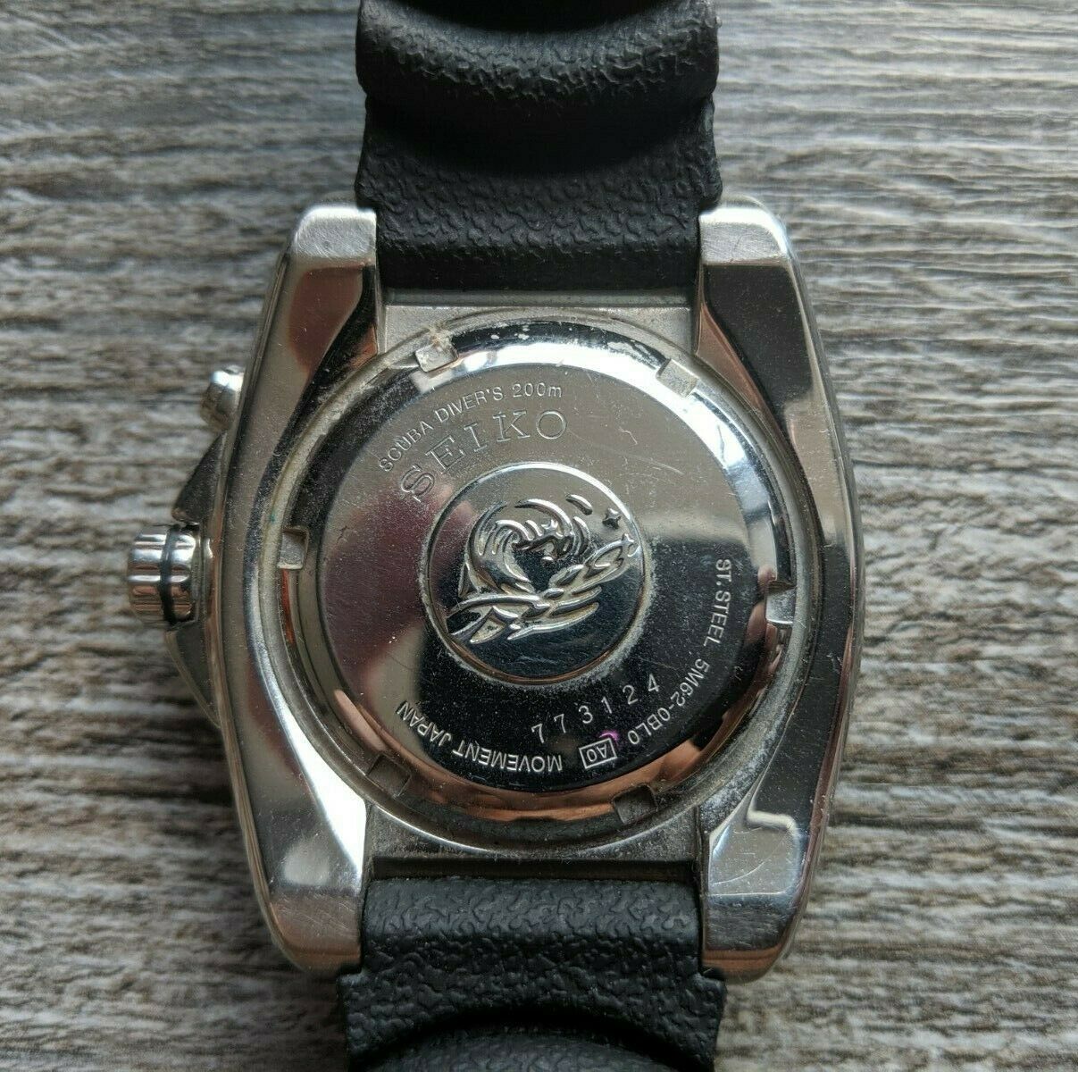 Seiko Kinetic Scuba Divers Watch 200m 5M62-0BL0