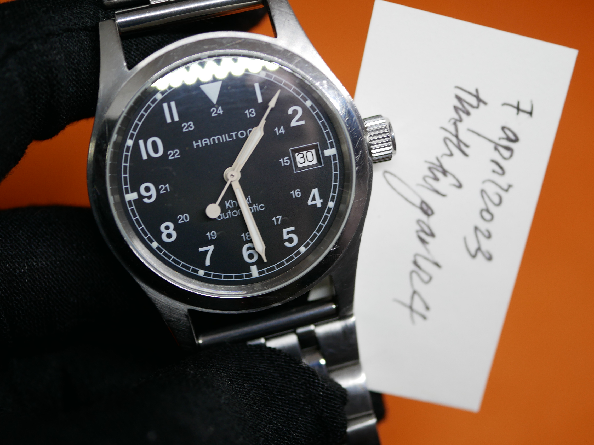 WTS Rare Hamilton H704150 for 249 38mm Black Dial Sapphire Crystal See Through Case Back Automatic ETA WatchCharts Marketplace