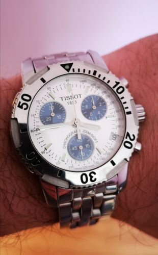 TISSOT PRS 200 CHRONOGRAPH Panda men's watch stainless steel TISSOT PRS 200 CHRONOGRAPH Panda men's watch stainless steel