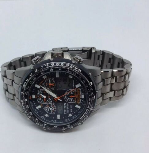 Men's Citizen U600-S041341 HST Eco-Drive Skyhawk Stainless Steel