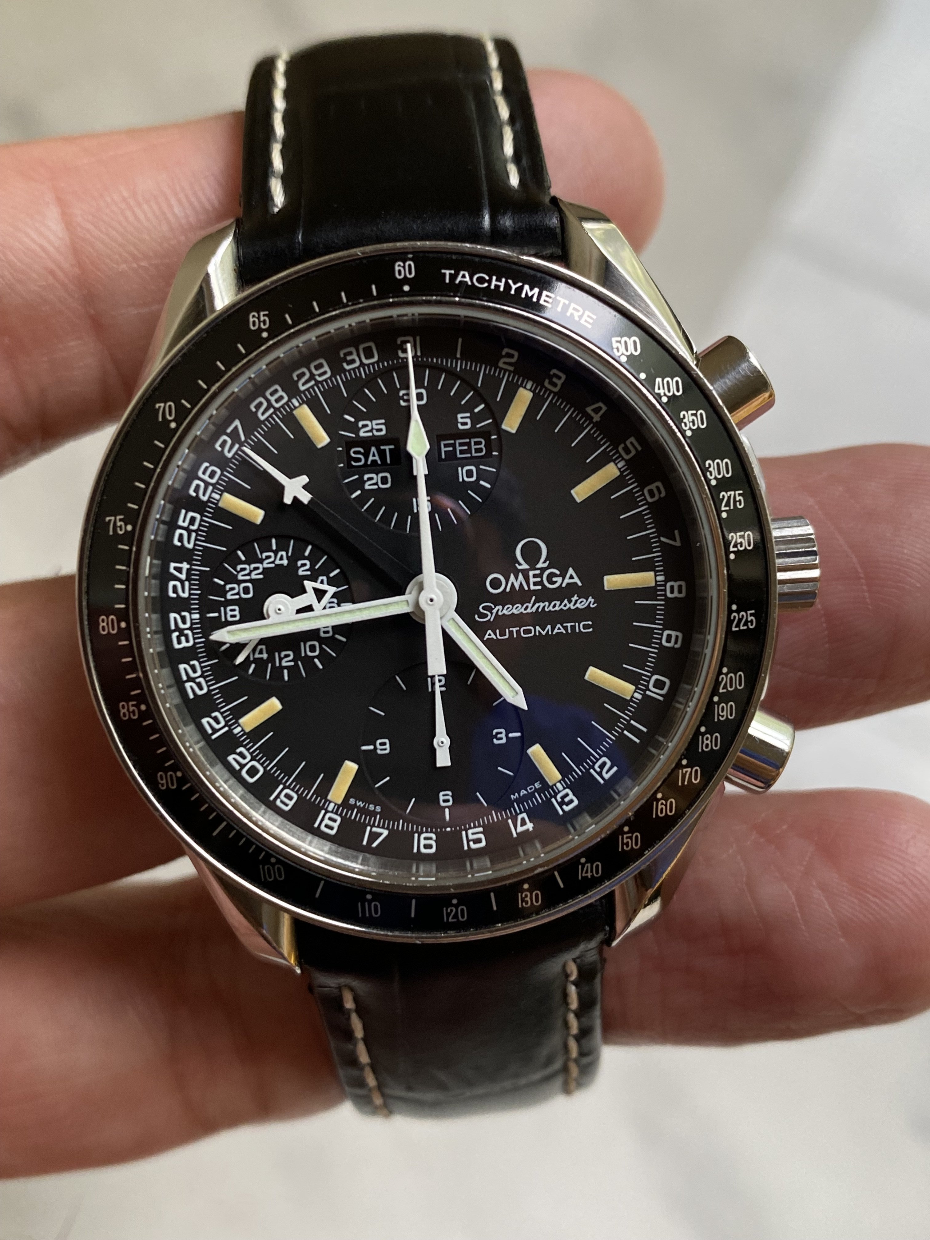 Omega speedmaster 2024 triple date chronograph