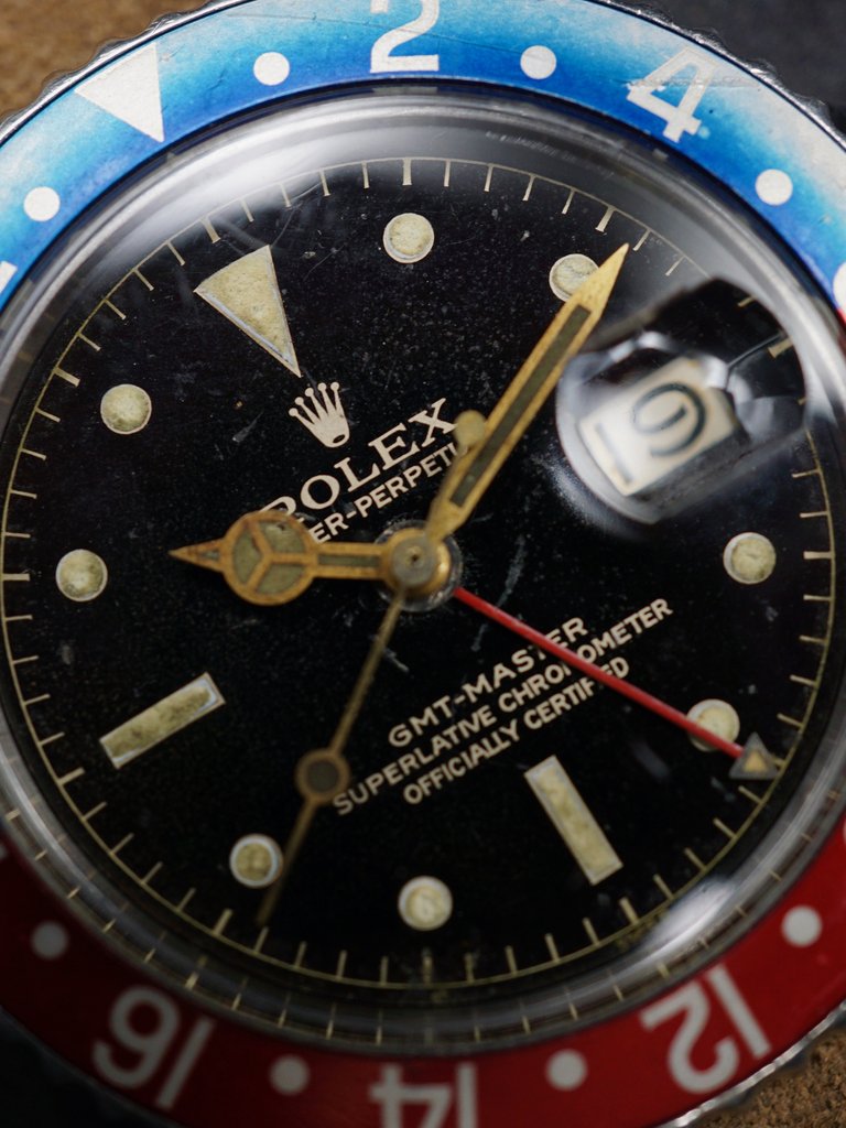 FS: 1960 Rolex GMT Master 1675) GILT Chapter Ring Dial w