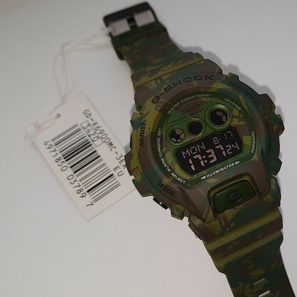 Casio G-Shock GD-X6900MC-3ER.Color Green Camouflage. Original, New
