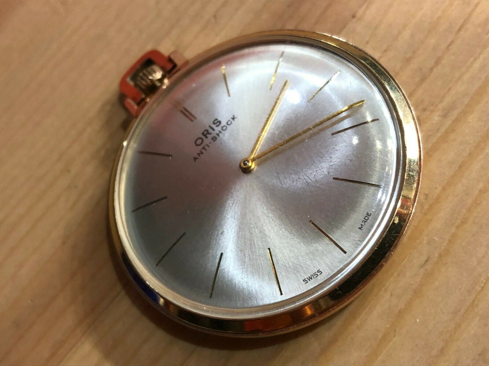 ORIS WATCH CO ANTI SHOCK VINTAGE 1960 S SWISS MECHANICAL POCKET