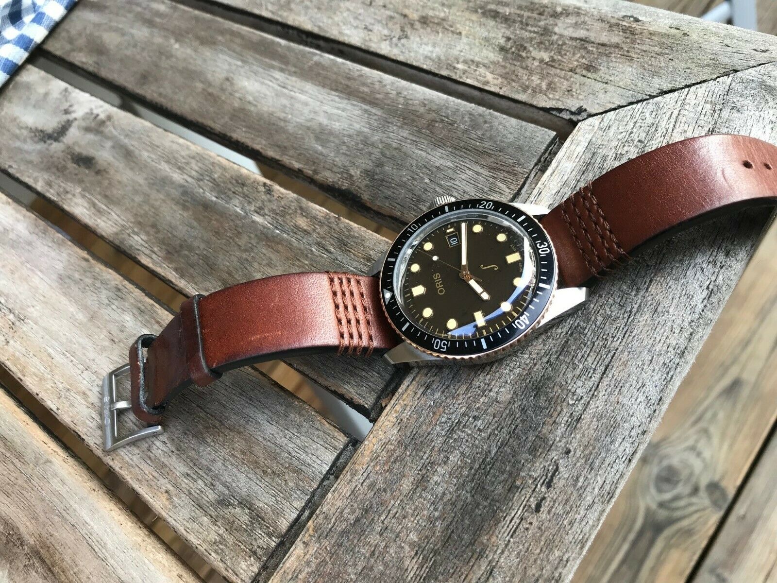 ORIS Divers SIXTY FIVE Formosa VIOLIN Limited Edition Bronze bezel