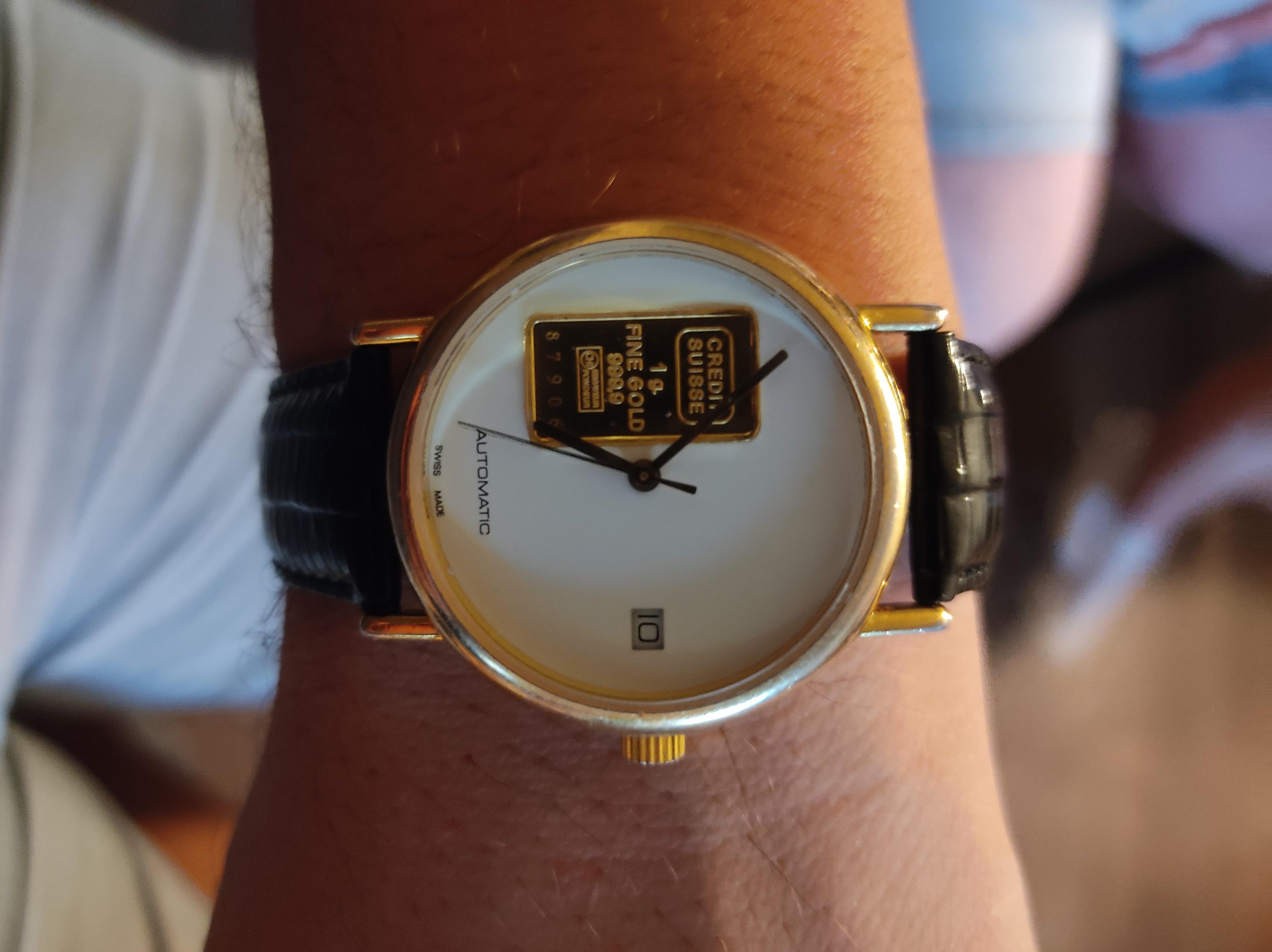 WTS] Credit Suisse 24k gold watch | WatchCharts Marketplace