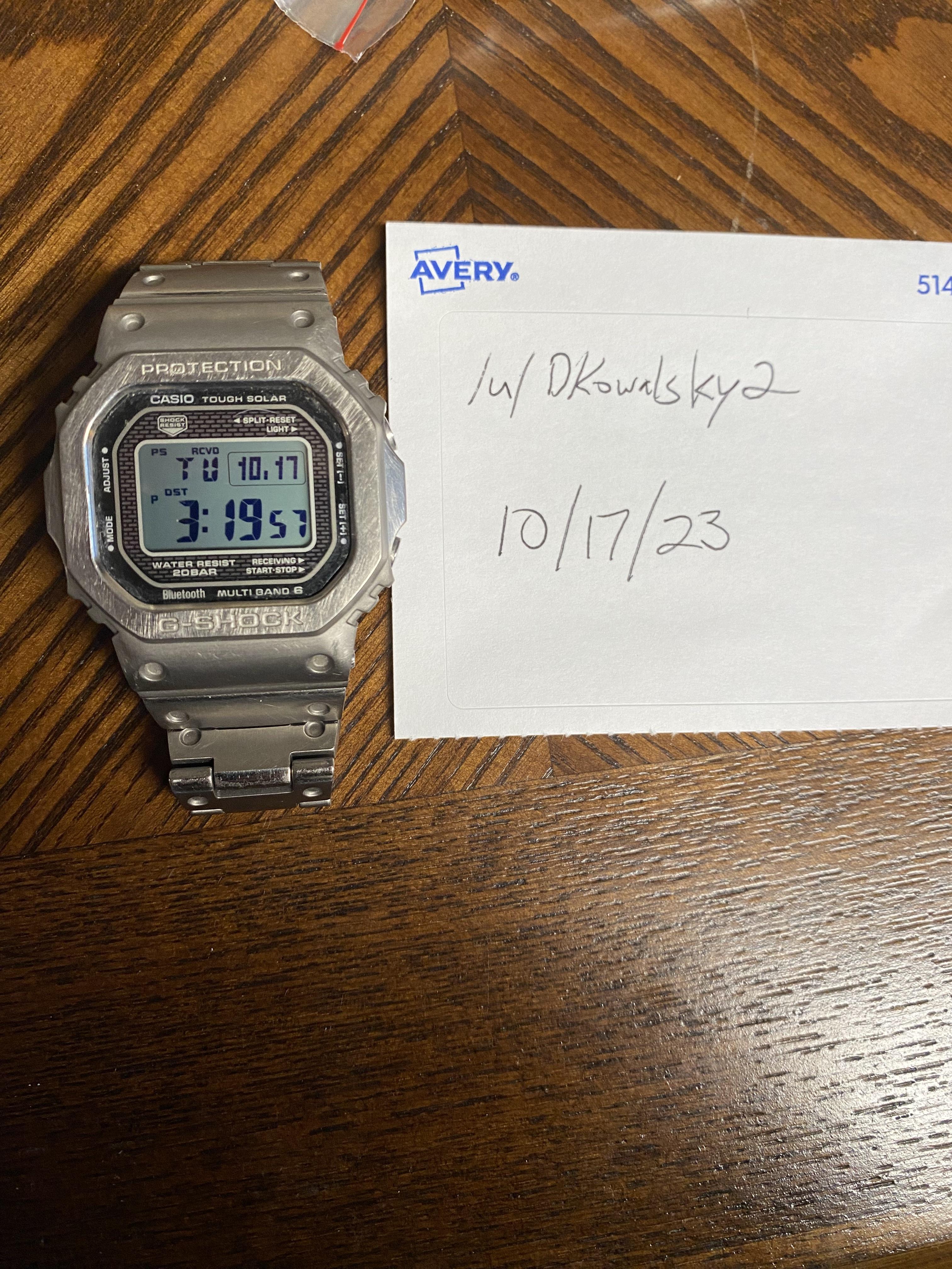 WTS] Casio G-Shock GMW-B5000D-1 with Titanium Case/Bezel + OEM