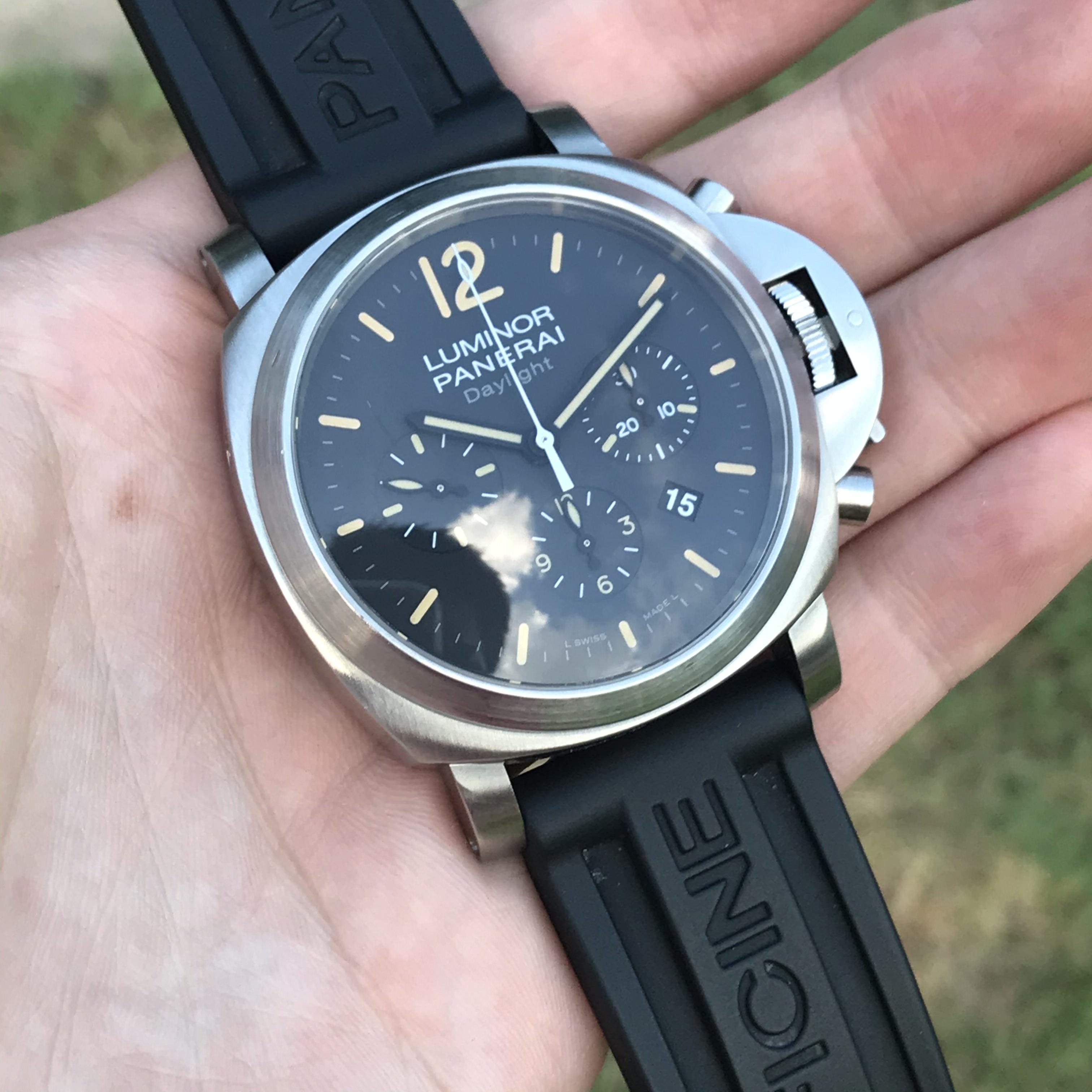 WTS Panerai Luminor Daylight Chronograph Pam 356 Pam00356 Panerai