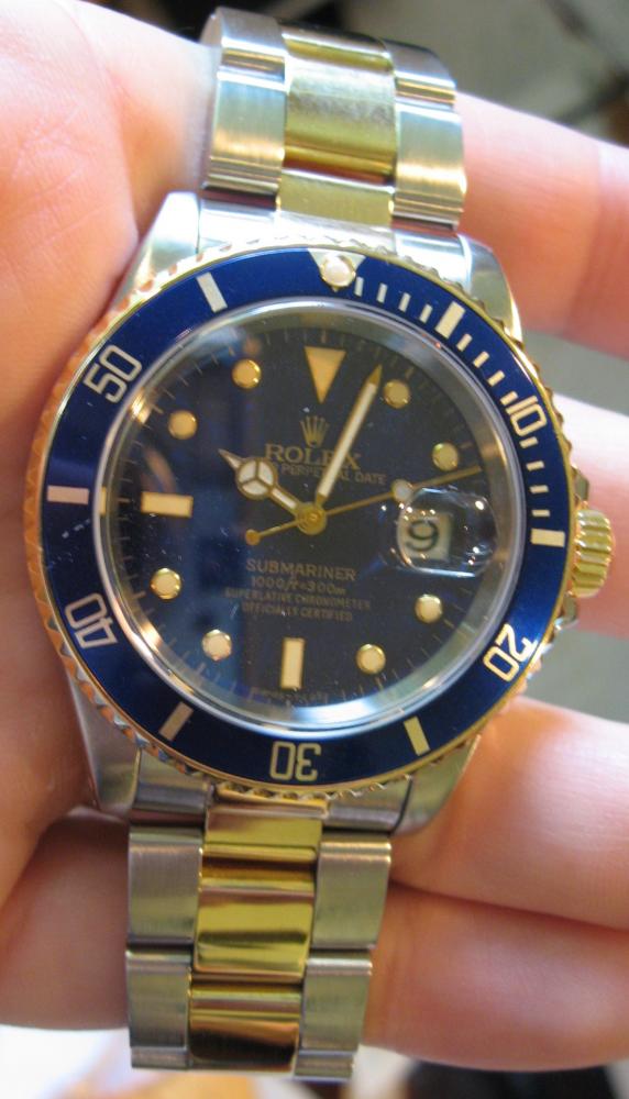 Rolex hotsell 16610 blue