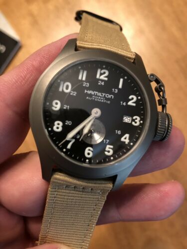 Hamilton Frogman Titanium Khaki Automatic Diver Watch H774450