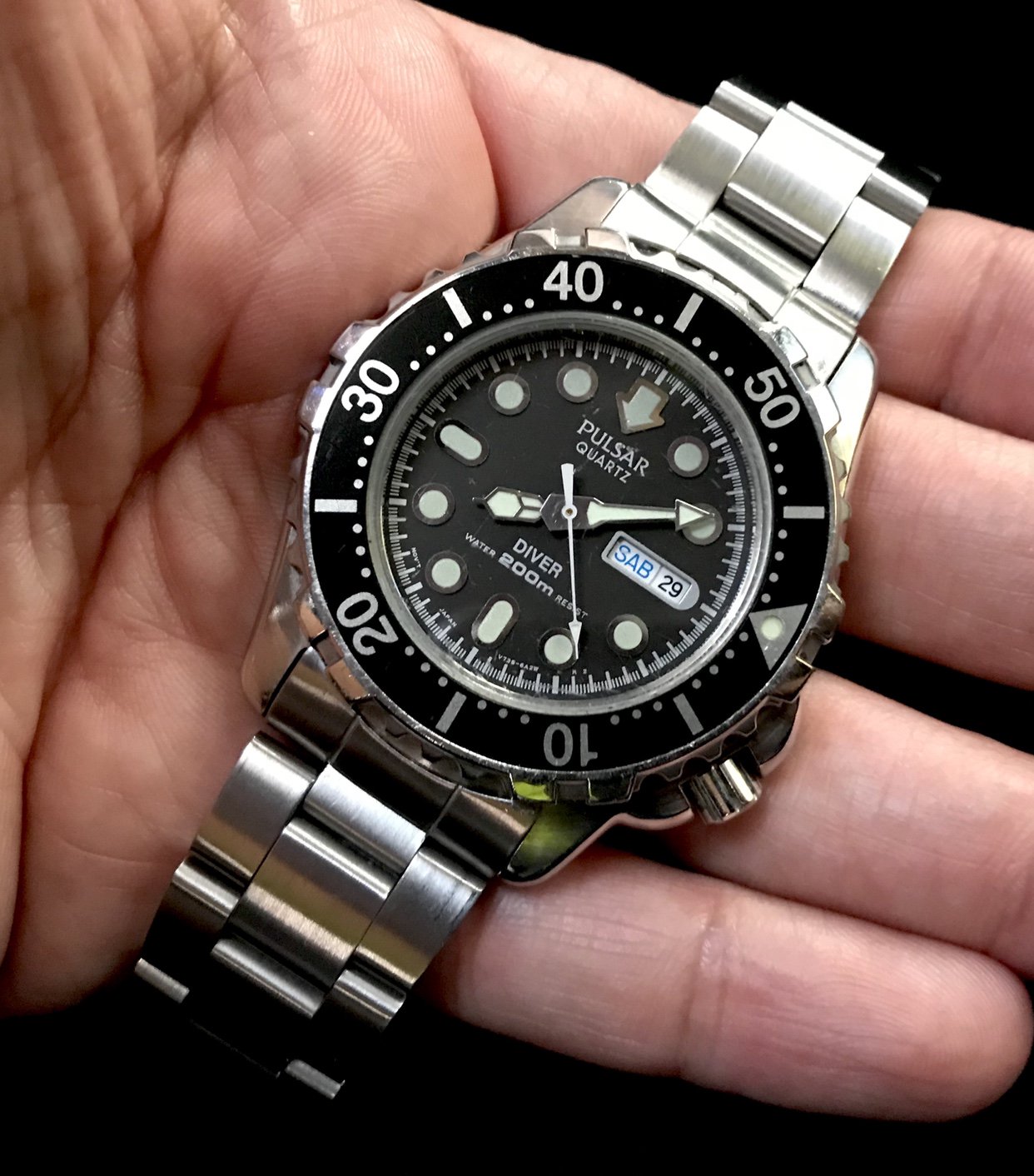 Pulsar divers shop watch 200m