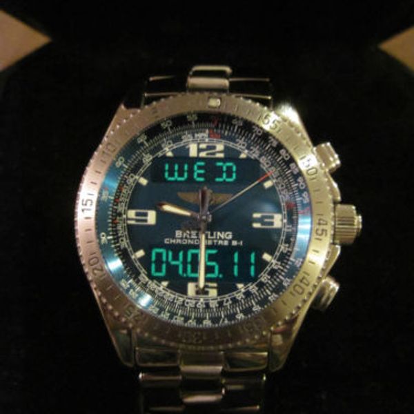 Breitling airwolf chronometer watch + flight jacket: All complete with ...