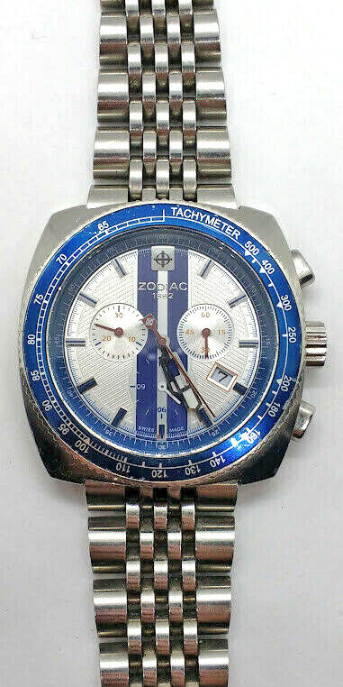 Mens Zodiac V8 Shelby Sea Dragon Chronograph ZO2114 Swiss Made