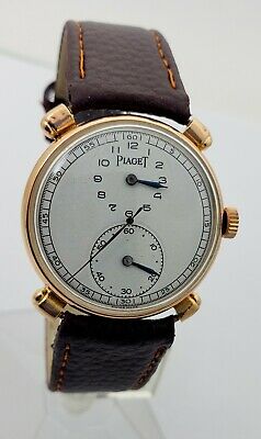 Vintage Piaget Regulator Doctors Watch 18kt Solid Gold Case Wire