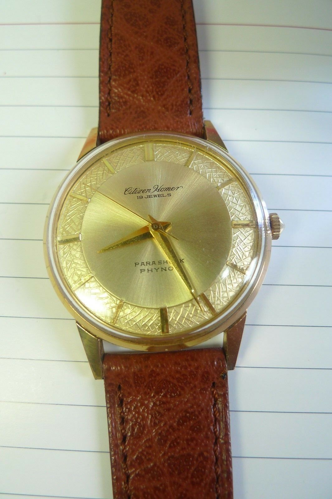 【60's】Citizen Homer para shock phynox Rare Vintage Citizen Homer Star Parashock Phynox Gents Mens