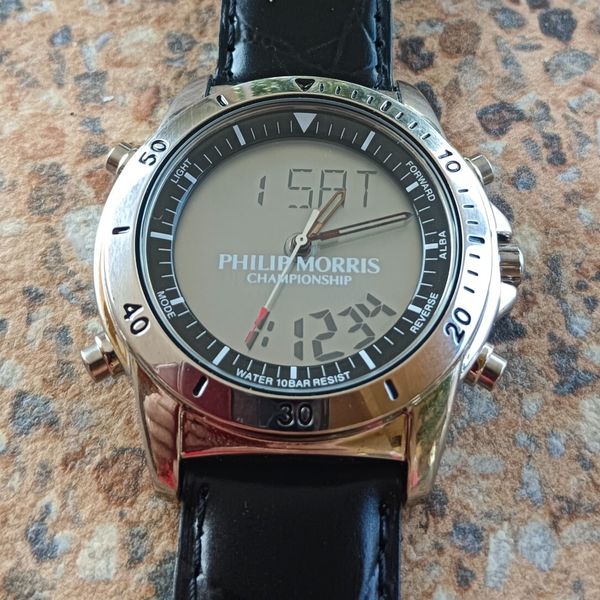 Seiko Alba World Time Analogue Digital Philip Morris NX04