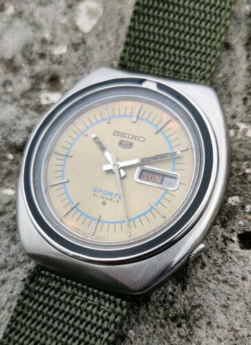 Vintage Seiko 5 Sports 6319-8070 Automatic Movement Japan Made