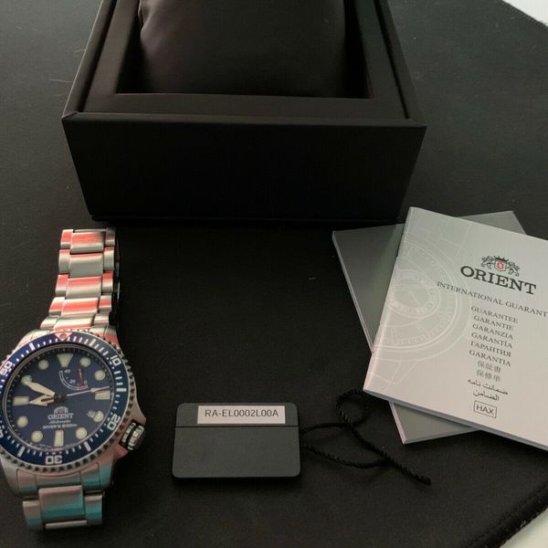 Orient Watch Blue Triton RAEL0002L Triton w/ Strapcode Angus Jubilee