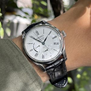 Montre Seiko Presage SPB045J1 - Automatique, Boîtier Acier 40mm, Cadran Blanc, Occasion