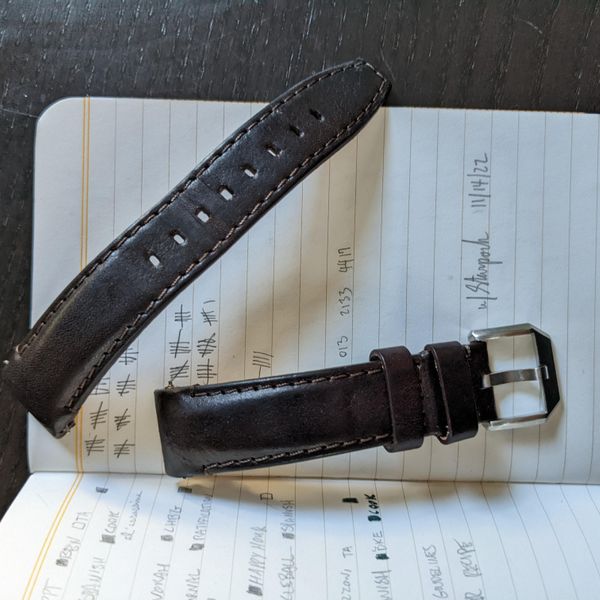 [WTS] Monta Fitted Leather Strap - Dark Brown | WatchCharts