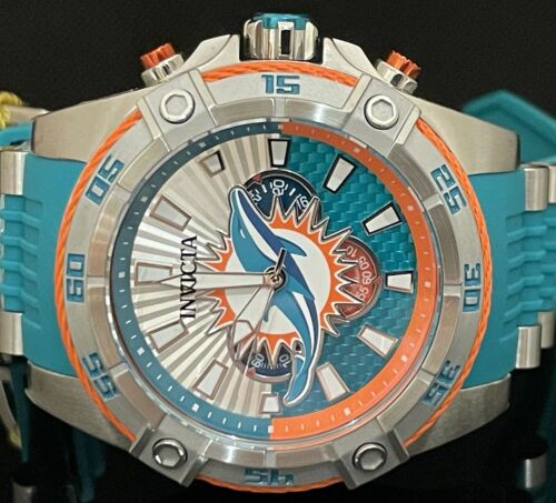 Invicta NFL Miami Dolphins Men's Watch 52mm, steel, green 41984