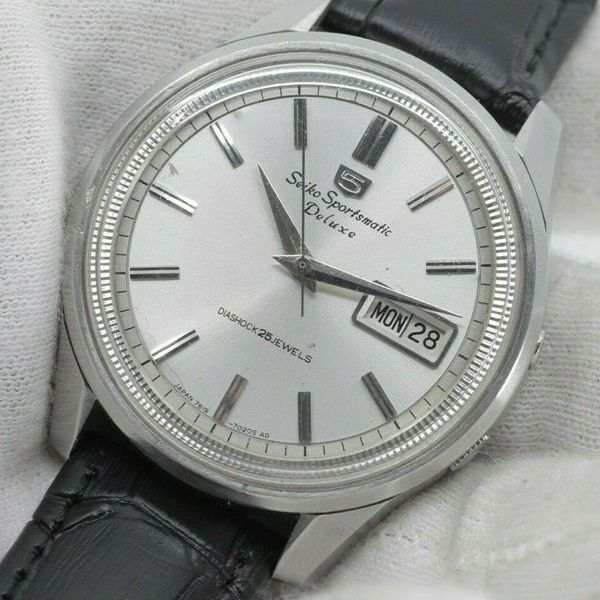 Vintage SEIKO 5 SPORTSMATIC DELUXE 7619-7010 Watch from JAPAN | WatchCharts
