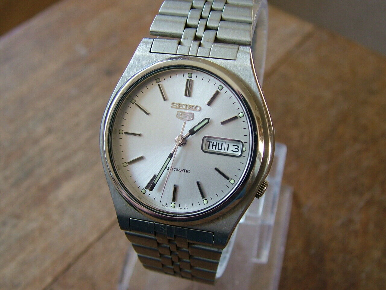 Vintage Mens Seiko 5 Automatic Day Date 7S26-3170 Watch Stainless Steel |  WatchCharts