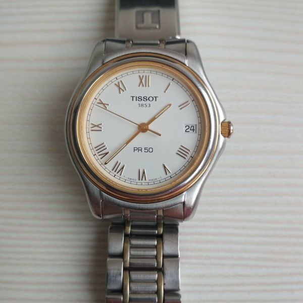 Tissot pr50 j176/276k man's steel Bicolor quartz watch