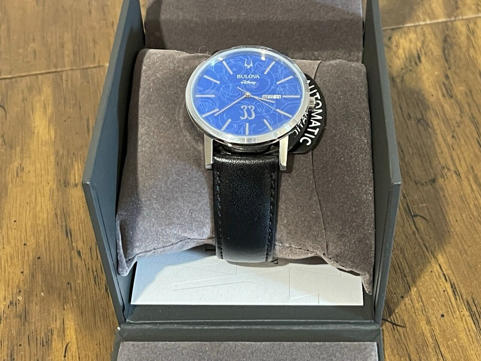 Men's Bulova Watch, Club 33, Disneyland, NIB, Automatic, Leather