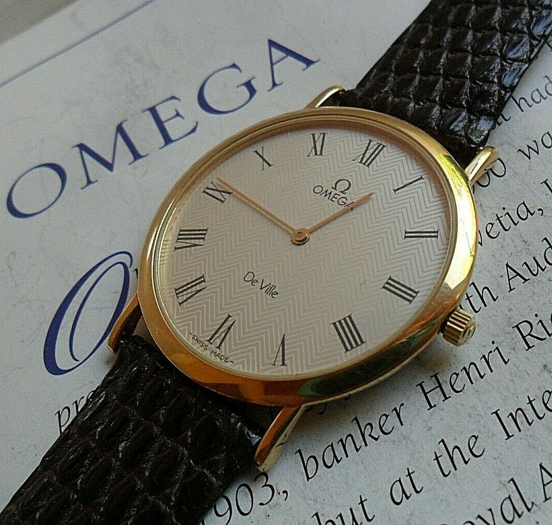 Vintage 1987 Men's Omega De Ville Swiss Quartz 8 Jewel Cal
