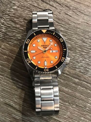 seiko 5 orange