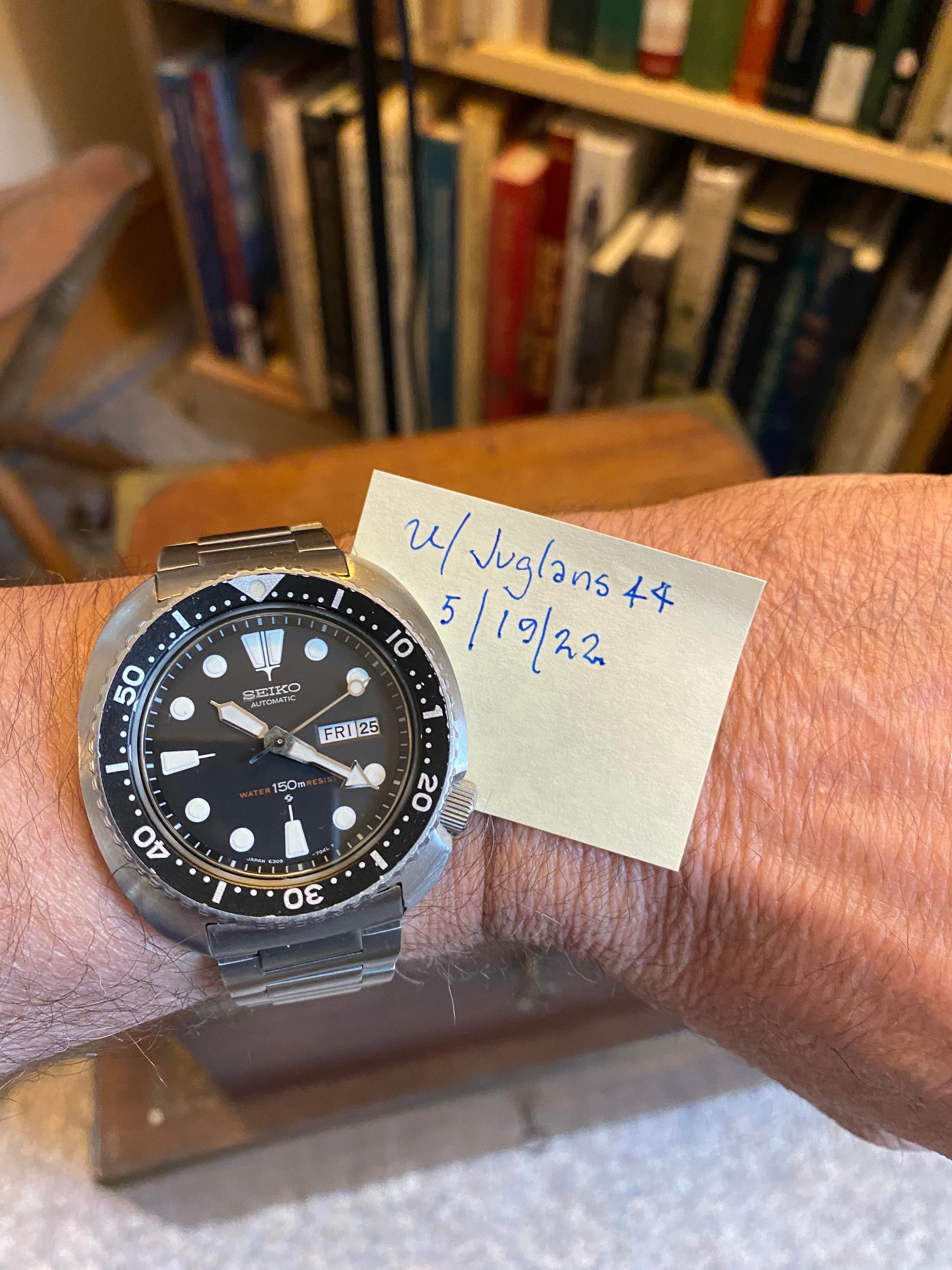 WTS] [Reduced]1980 Seiko 6309 Turtle All Original. Recent Seiko Service  with bracelet and straps | WatchCharts