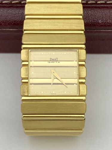 PIAGET POLO 18K YELLOW GOLD 25MM QUARTZ WRIST WATCH 7131 C701