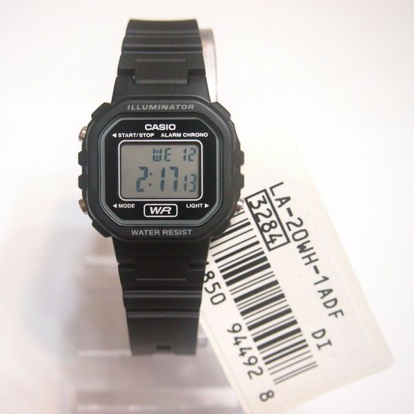 Casio La wh 1a Kids Classic Digital Quartz Black Resin Watch 100 Original Watchcharts