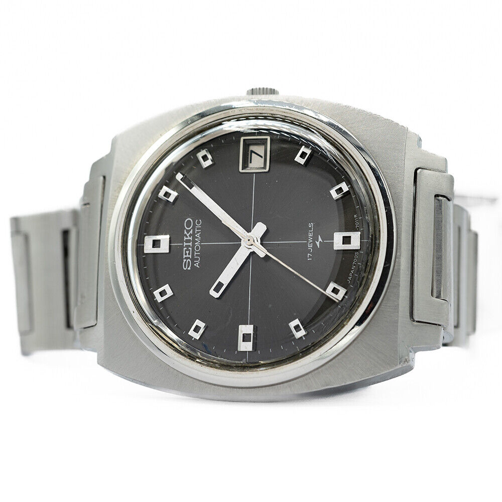 Seiko Automatic Date Grey Dial with Bracelet | 7005-7012 | Circa