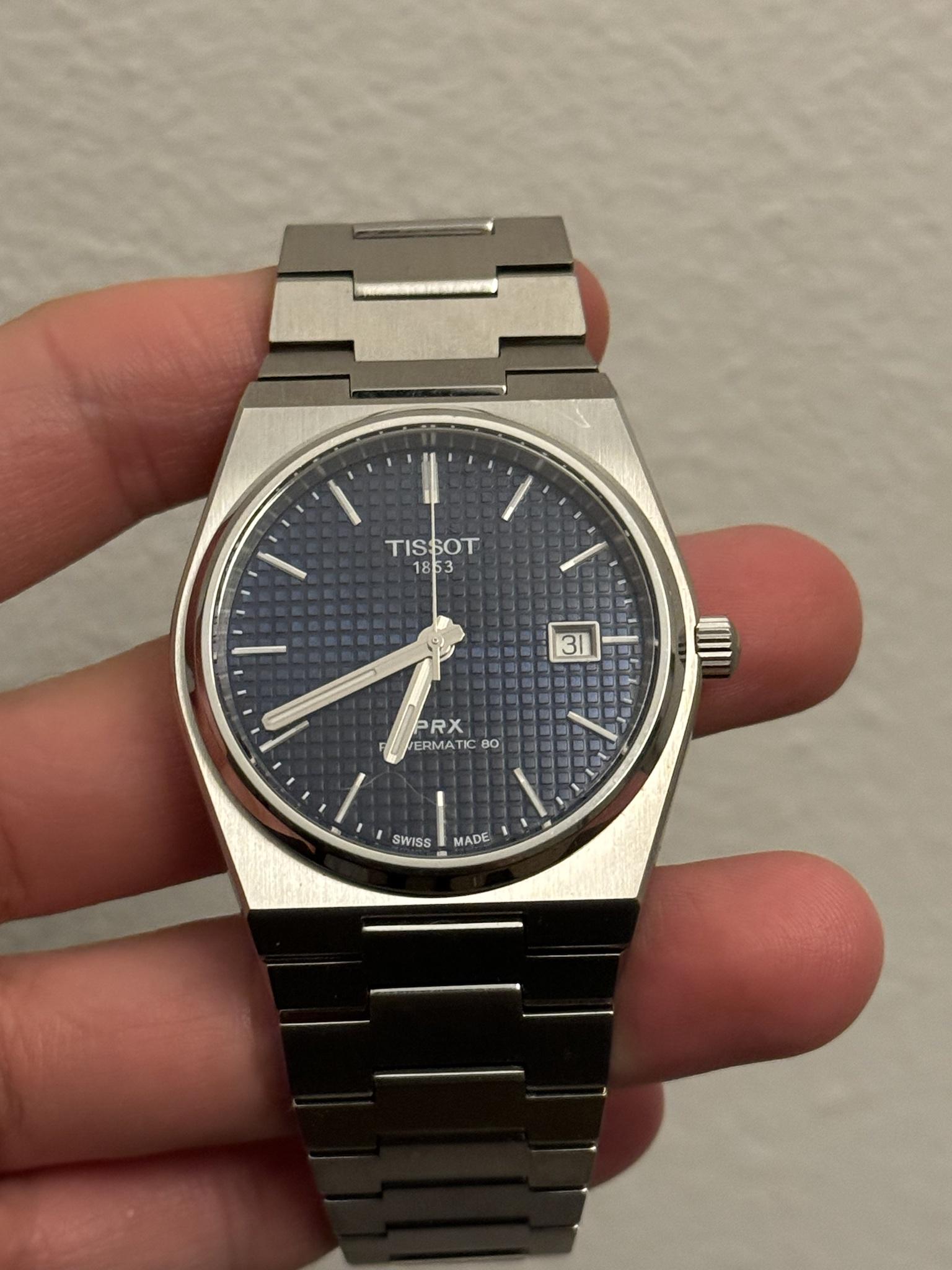 WTS Tissot PRX Powermatic 80 in Blue 425 shipped WatchCharts