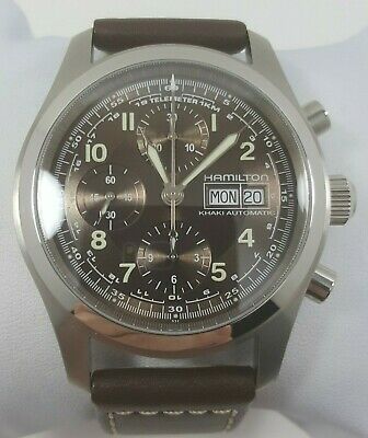 Hamilton Khaki Automatic Chronograph Men's Watch for Parts or Repair H714560  | WatchCharts