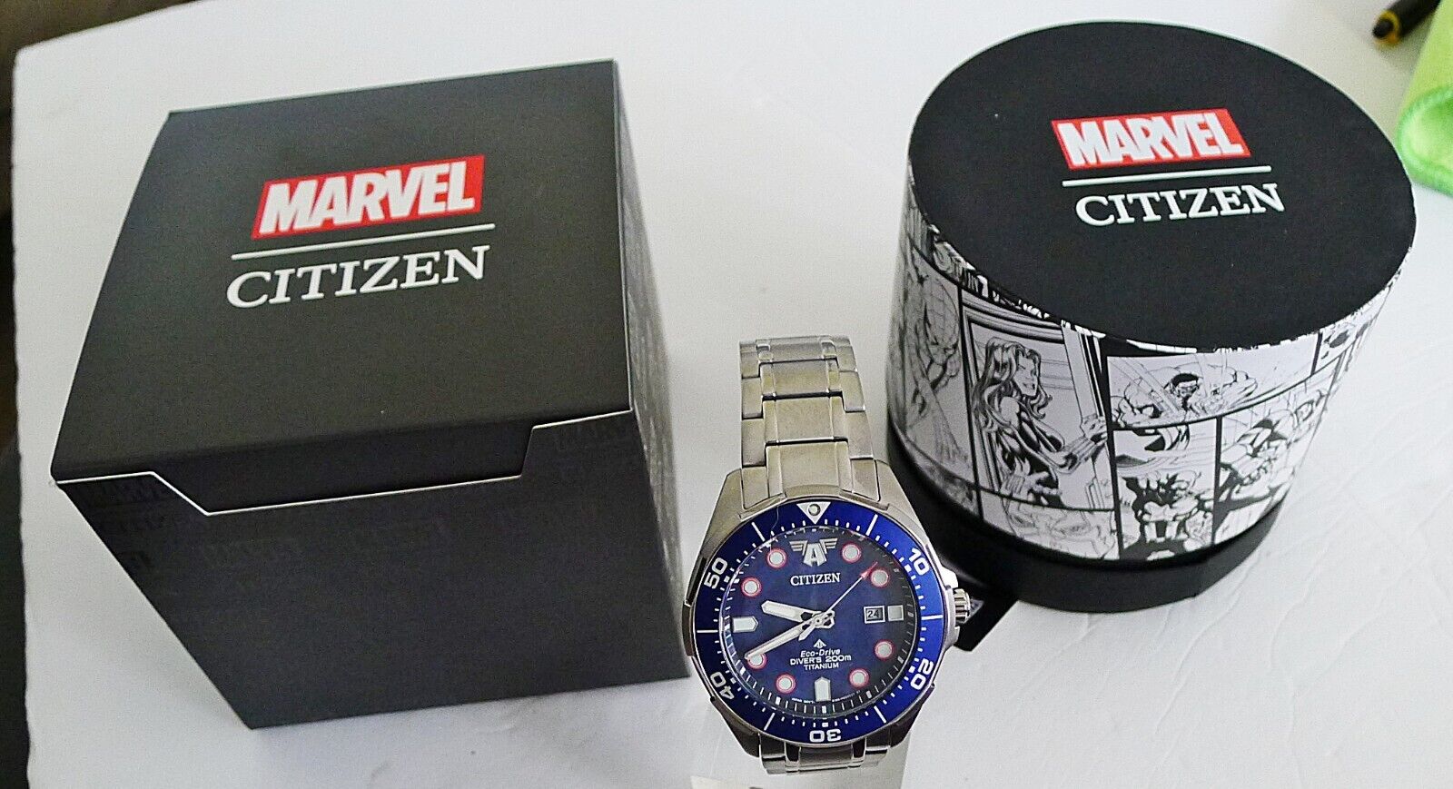 CITIZEN PROMASTER ECO-DRIVE BN0208-54W CAPTAIN AMERICA 44MM 