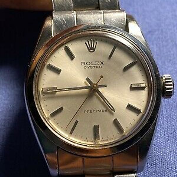 6427 Rolex Oyster Precision - 6427 - Cal 1210 - Steel - Rivet Bracelet 7205 ...