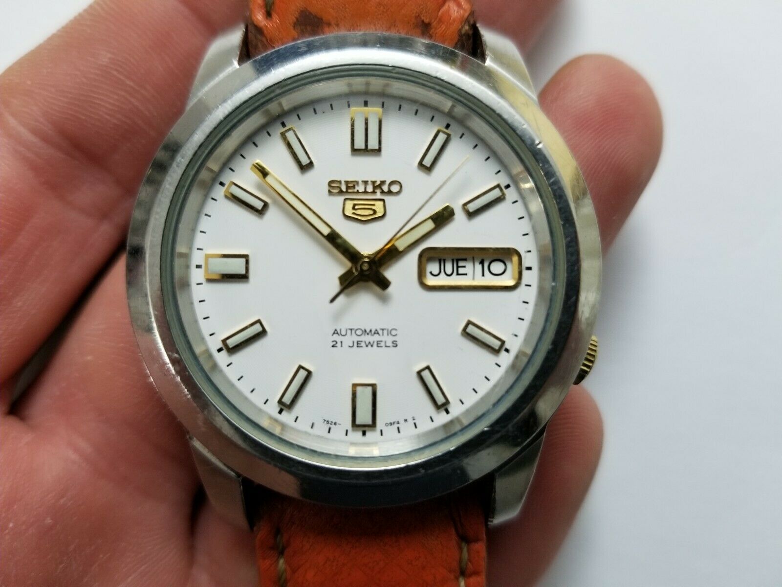 Seiko 5 Automatic 21 Jewels 7S26-02W0 A4 Day Date vintage Watch |  WatchCharts
