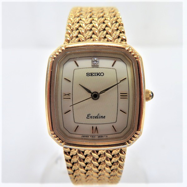 Seiko Exceline 7321 6600 Quartz Watch Ladies Free Shipping Used