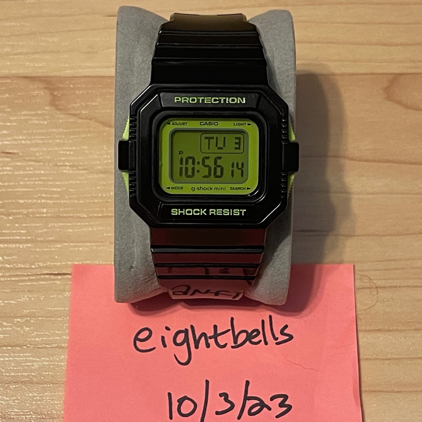 WTS] Casio G-Shock Mini GMN-550-1C Lime Green Black Square Digital 