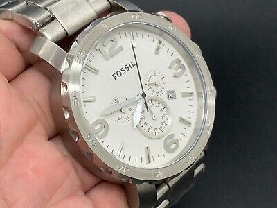 FOSSIL JR1444 CHRONOGRAPH 24 HOURS DUAL TIME DATE W.R 5 ATM  display picture 1
